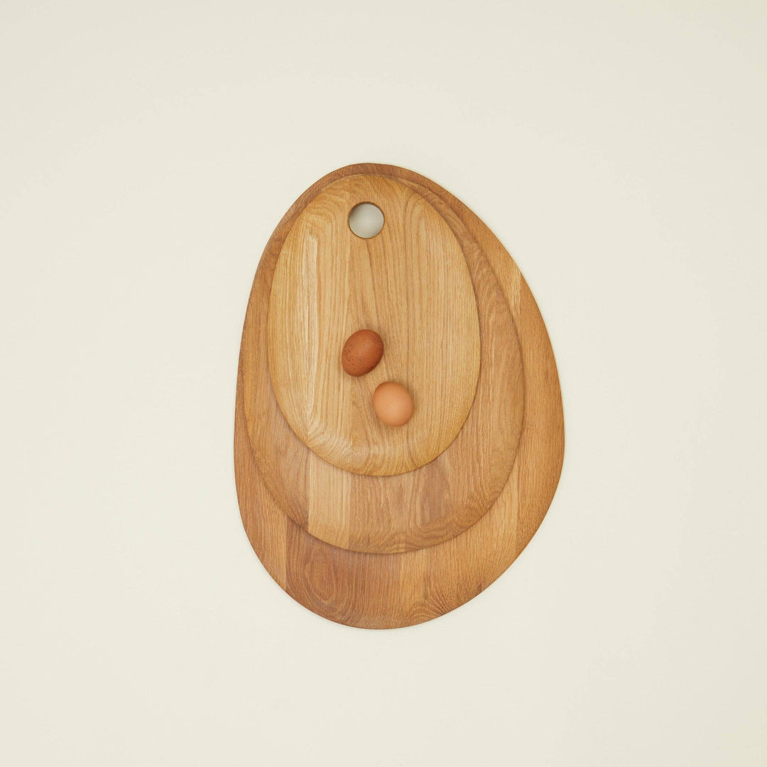 PEBBLE CUTTING BOARD - OAK