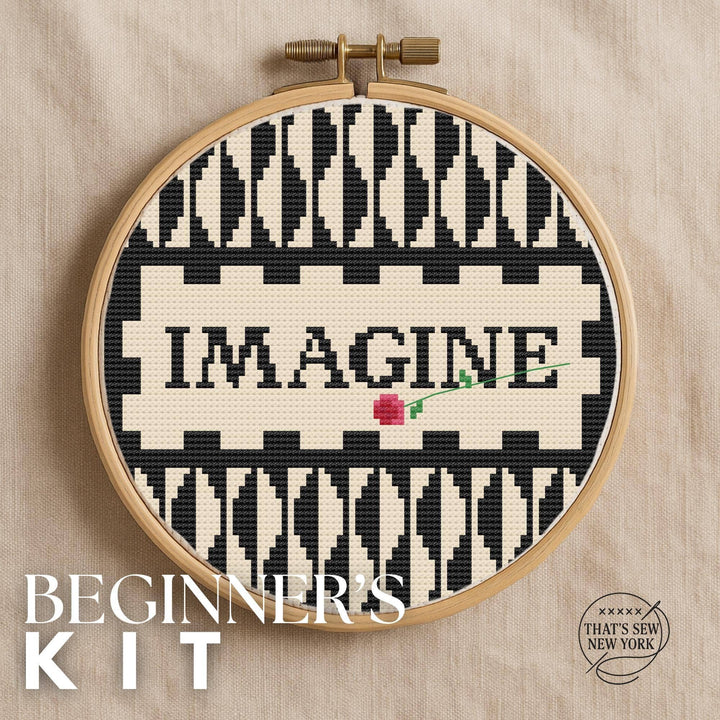 Strawberry Fields Imagine Cross Stitch Kit