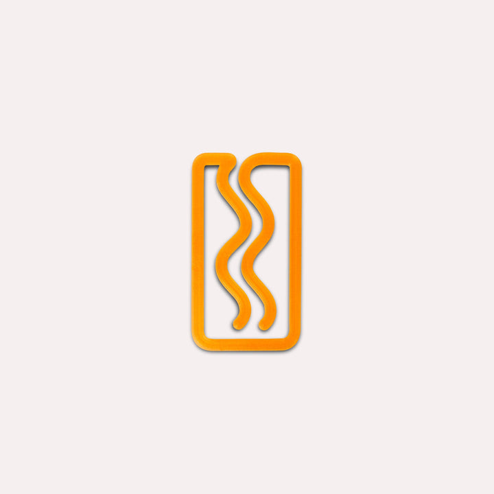 Mini Translucent Miami 3D Printed Bookmark: Multicolour