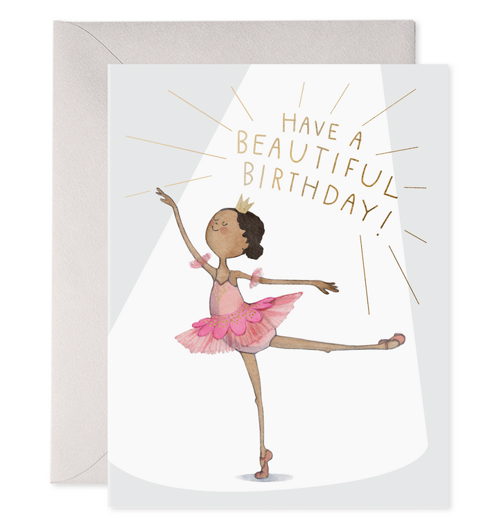 Ballerina Birthday Greeting Card