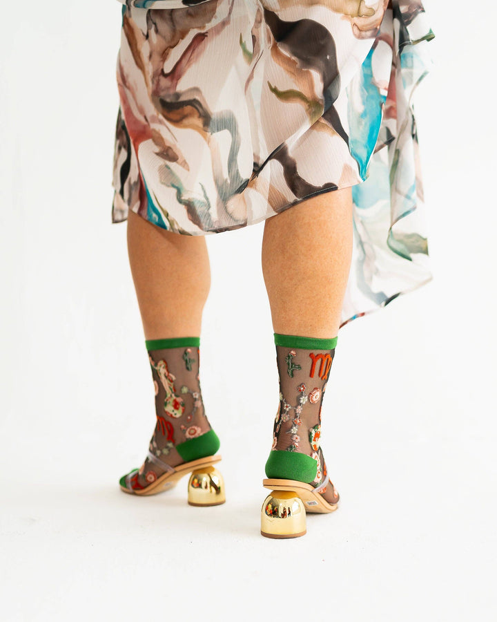 Zodiac Shimmer Socks: Virgo