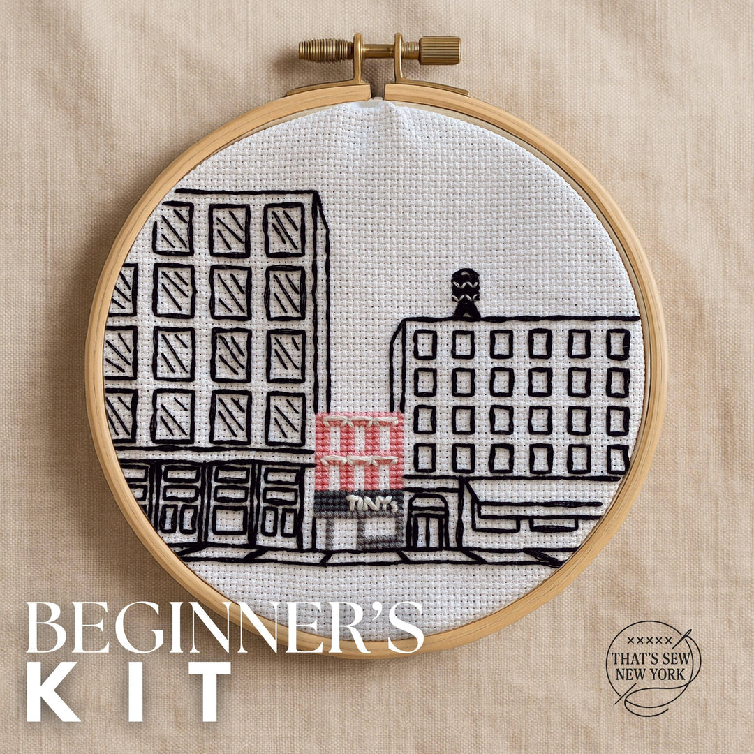 Tiny’s & the Bar Upstairs Storefront Cross Stitch Kit