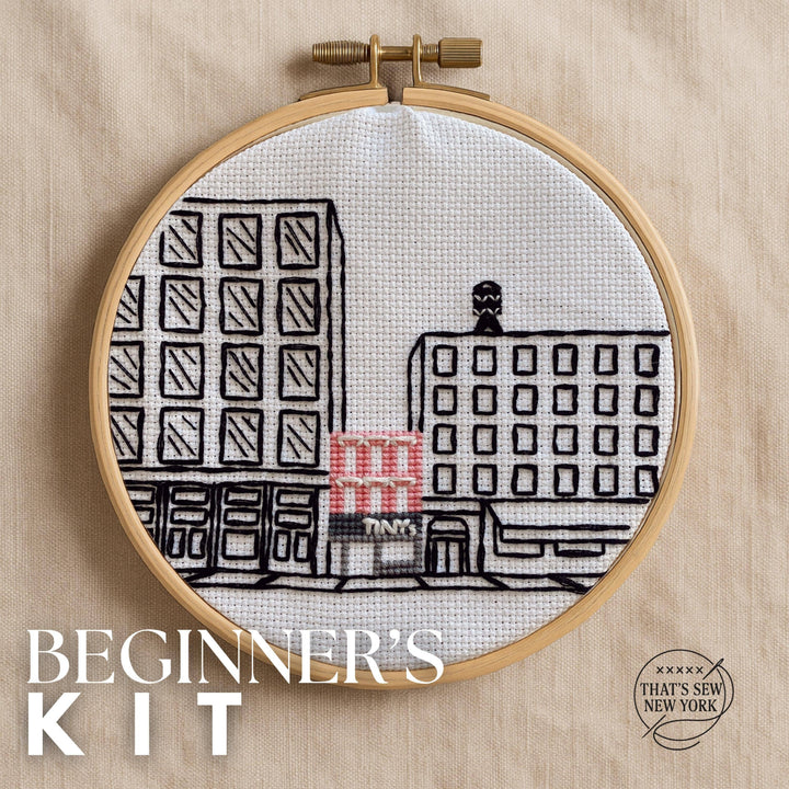 Tiny’s & the Bar Upstairs Storefront Cross Stitch Kit
