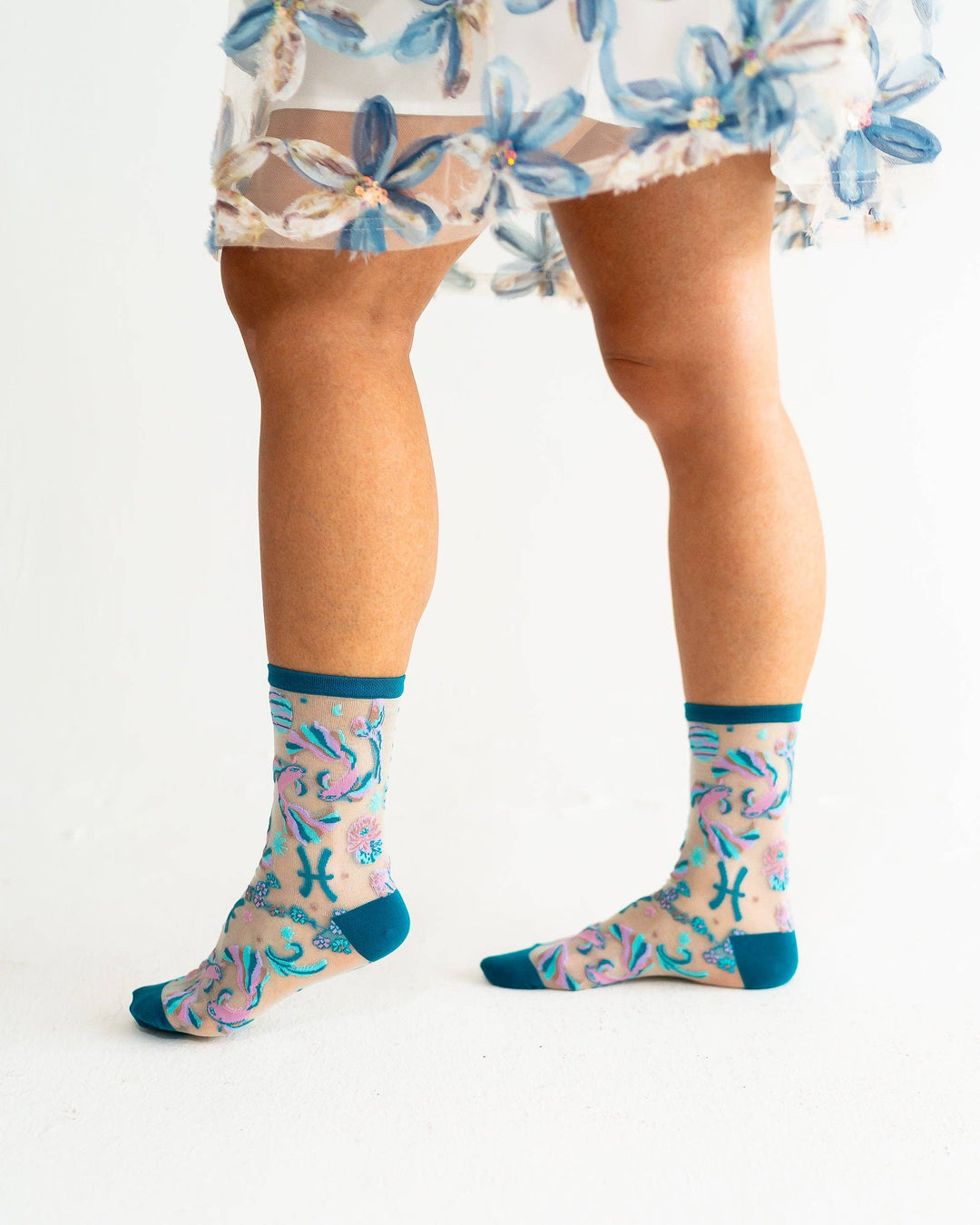 Zodiac Shimmer Socks: Pisces