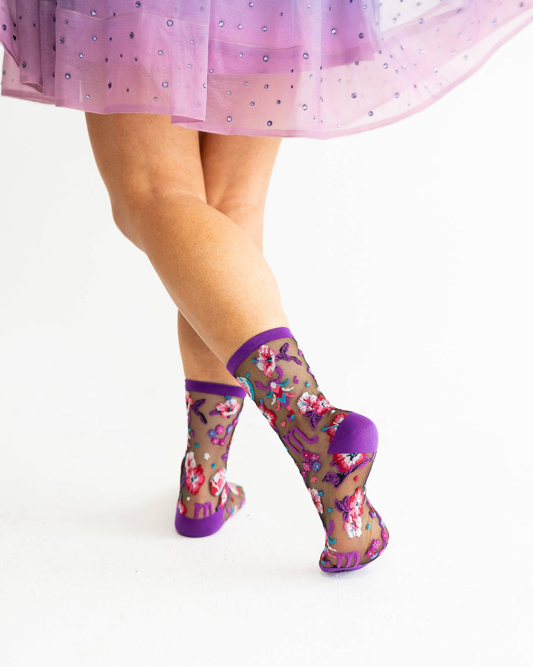 Zodiac Shimmer Socks: Scorpio