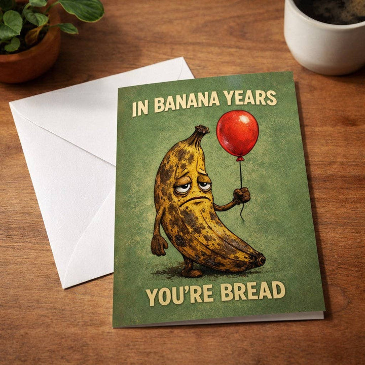 In Banana Years You're Bread Birthday Card