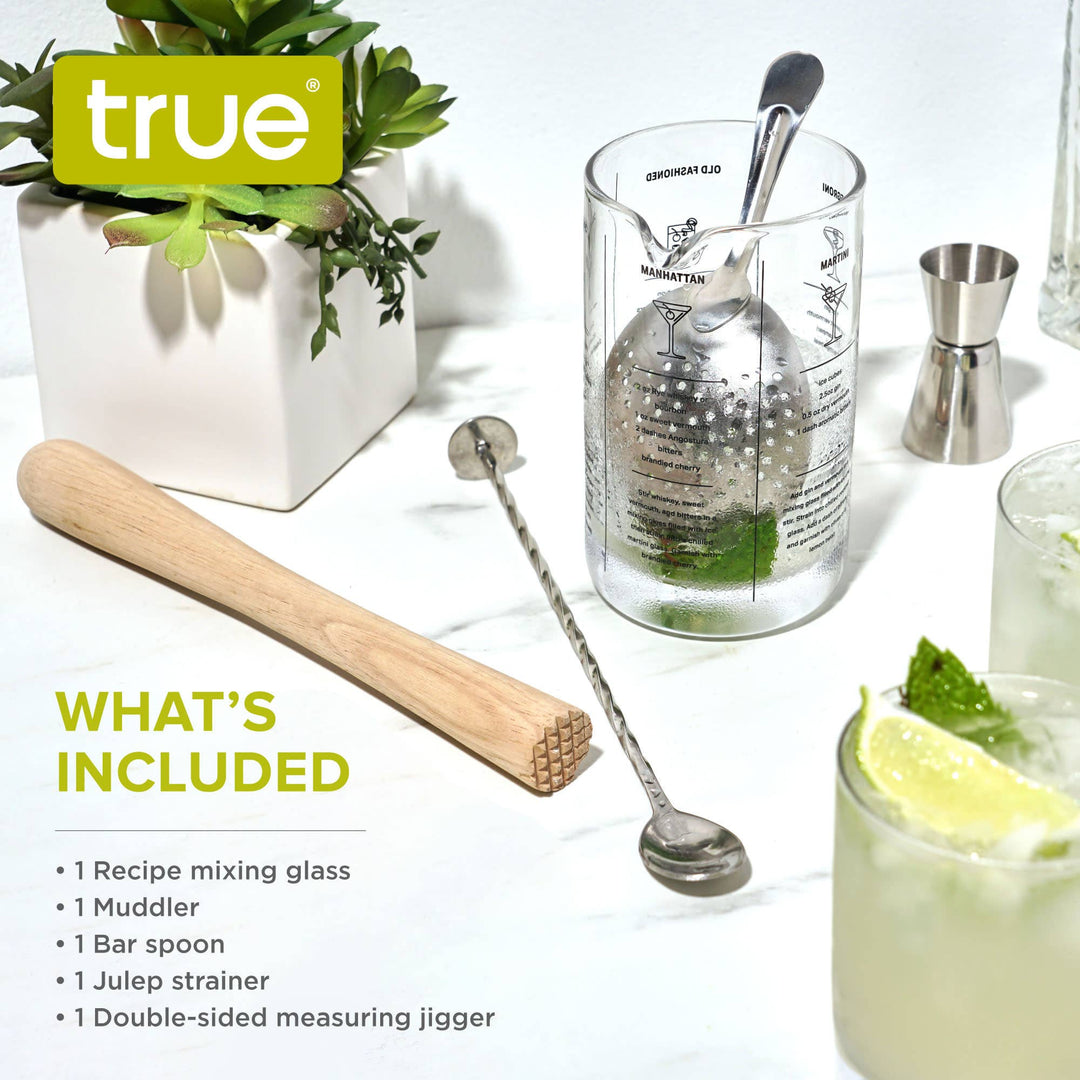 Mixologist Cocktail Mixing Bartender Kit Set of 5