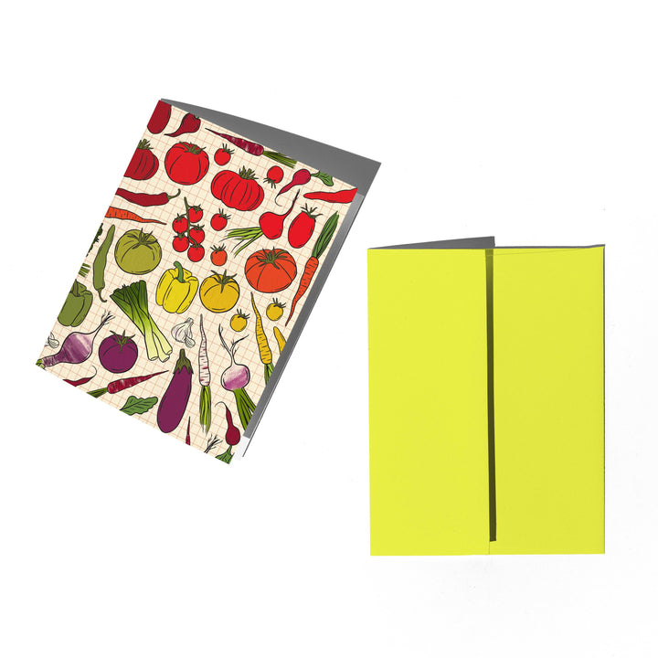 Farmers Market Patterned Greeting Card