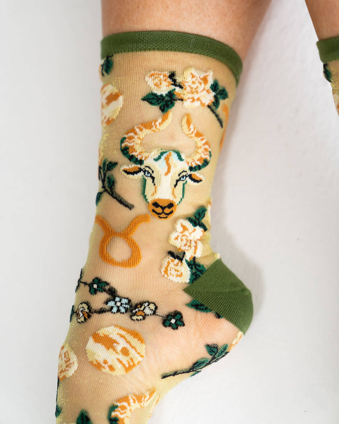 Zodiac Shimmer Socks: Taurus