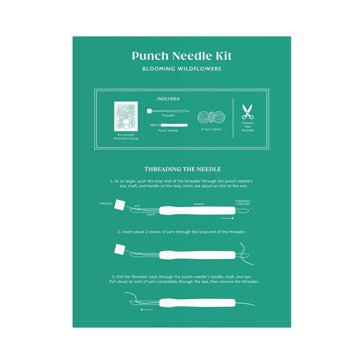 Blooming Wildflowers Punch Needle Kit