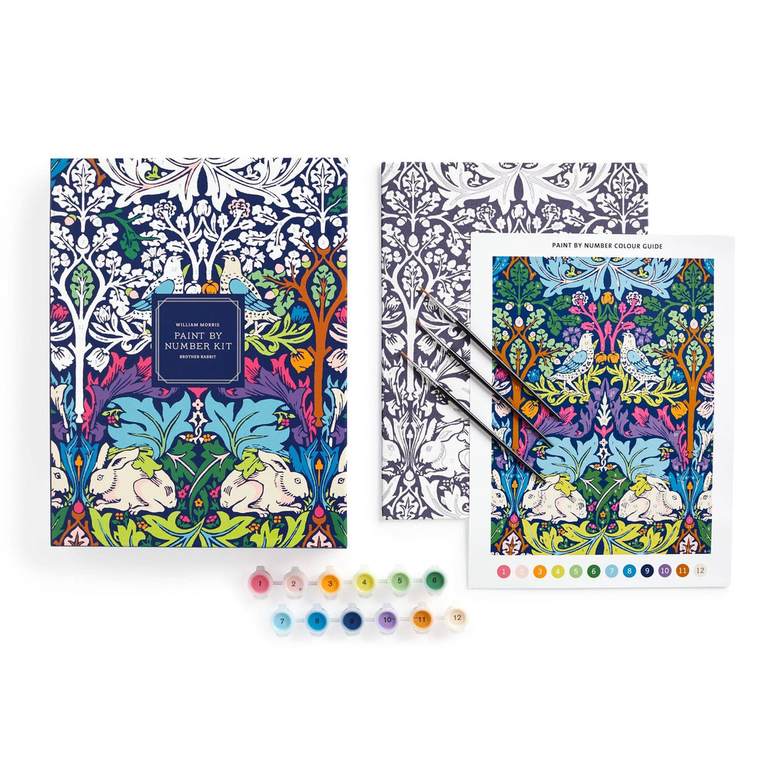 William Morris Brother Rabbit 9 x 12" Paint by Number Kit