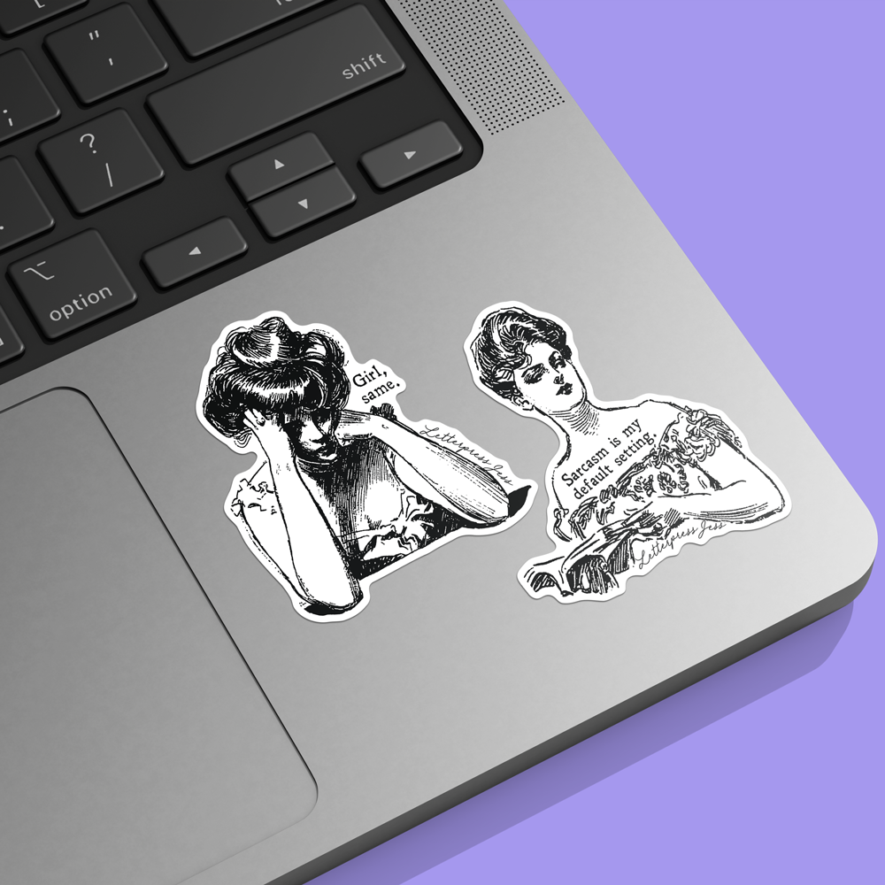Gibson Girl Girl Same Sticker