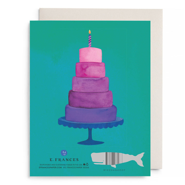 Birthday Layer Cake Greeting Card