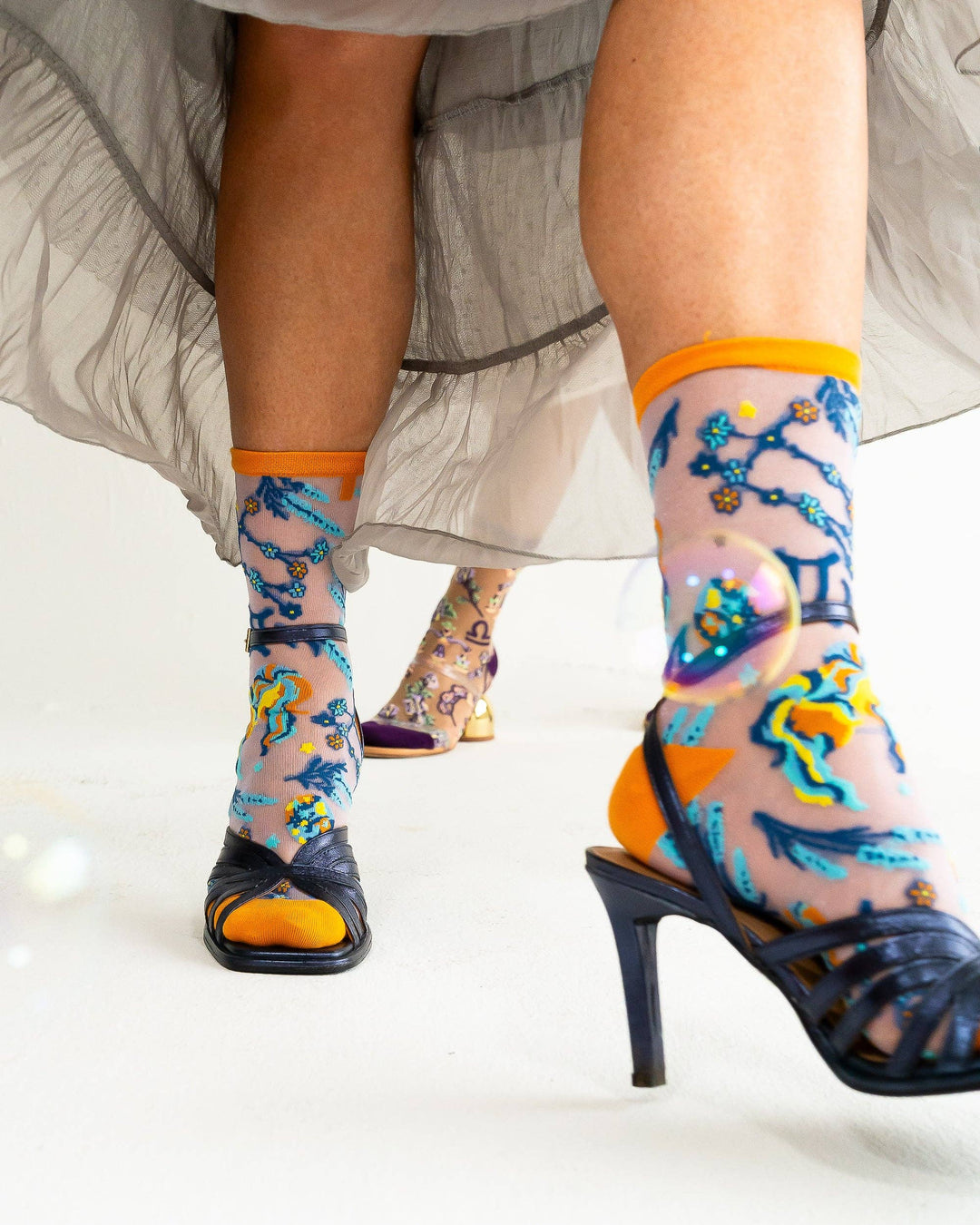 Zodiac Shimmer Socks: Gemini