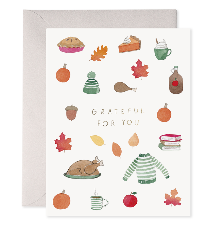 Crisp &amp; Cozy Thanksgiving Greeting Card