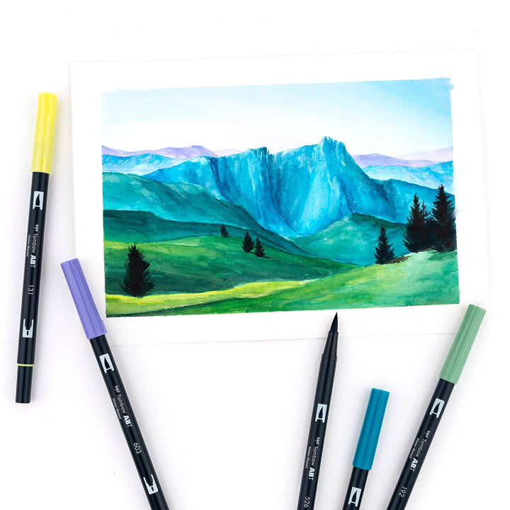 Dual Brush Markers: Landscape
