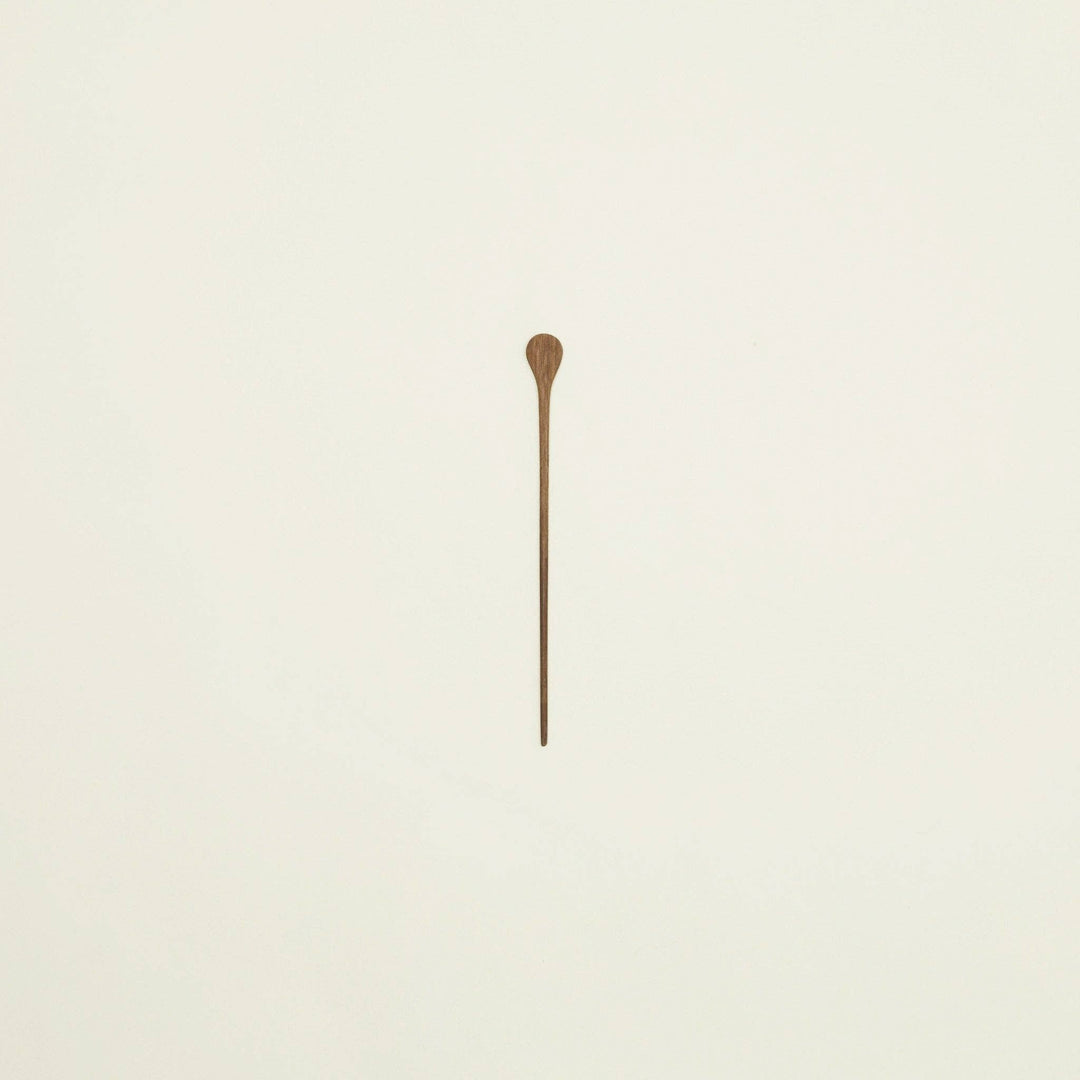 HAND CARVED WALNUT SPOON - COCKTAIL STIRRER