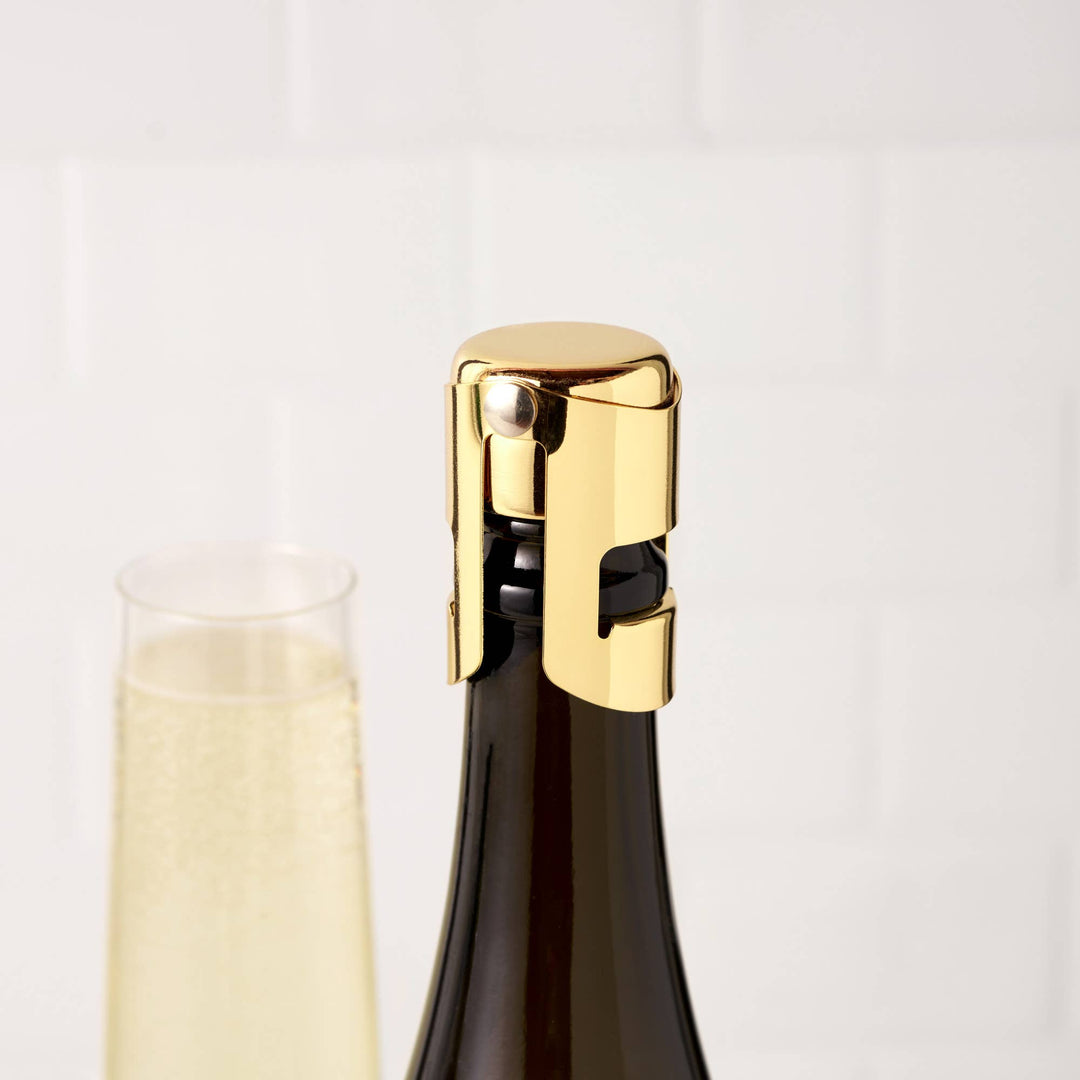 Fizz Chrome Champagne Stopper Silver