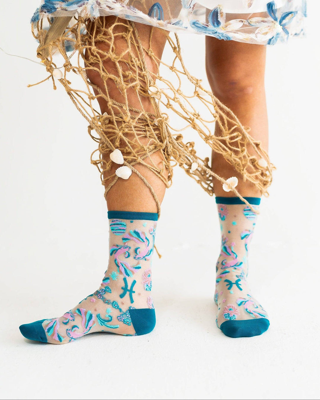 Zodiac Shimmer Socks: Pisces