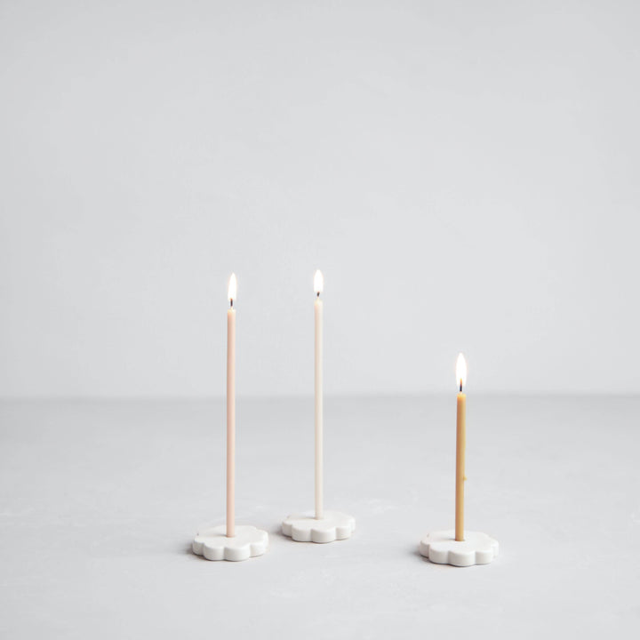 Ceramic Fleur Wishing Candle Holder