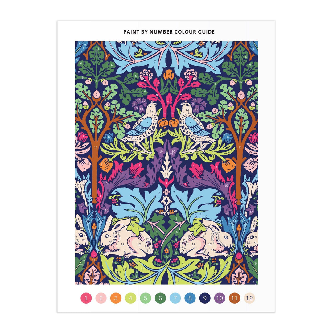 William Morris Brother Rabbit 9 x 12" Paint by Number Kit