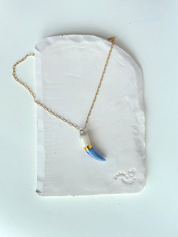 Shark tooth necklace: Lime Green