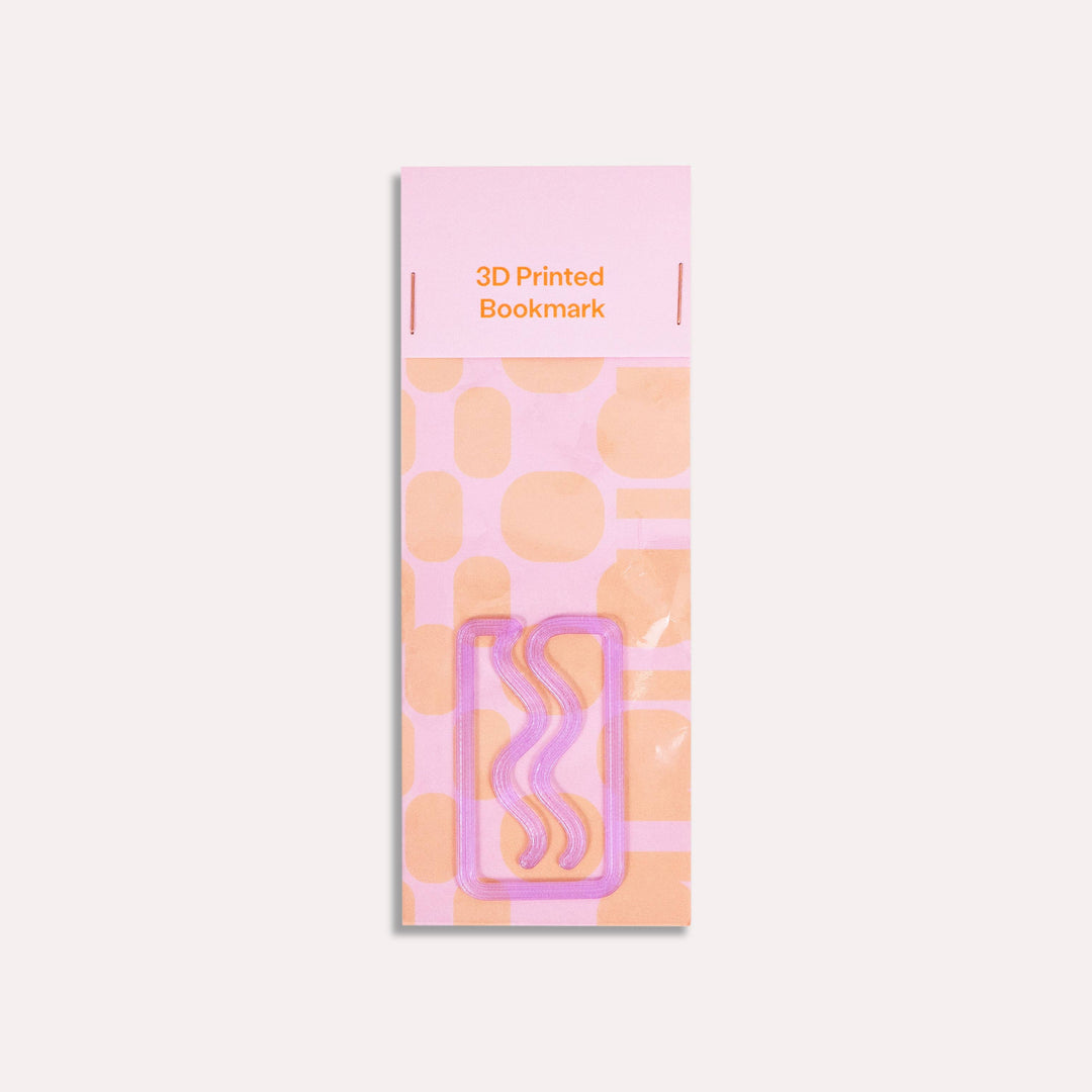 Mini Translucent Miami 3D Printed Bookmark: Multicolour