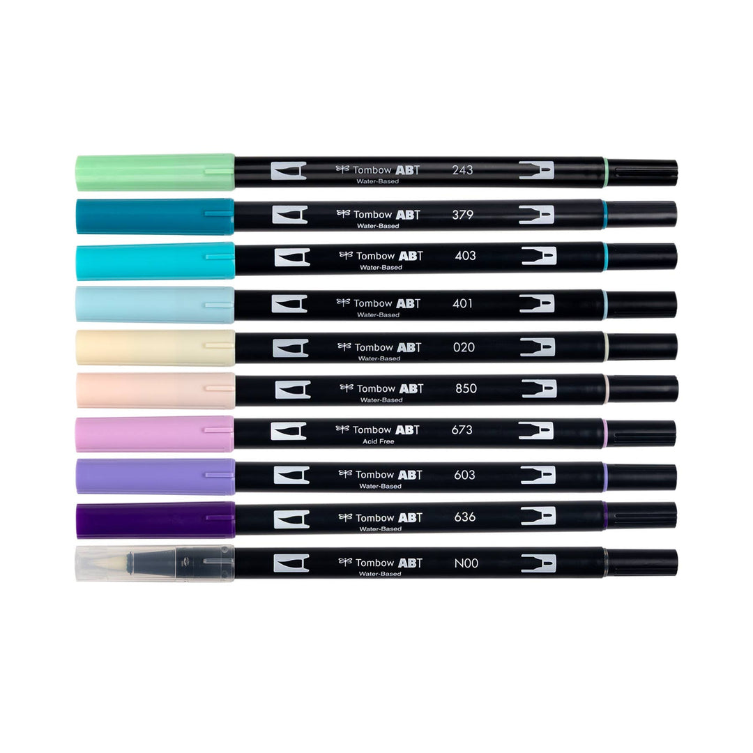 Dual Brush Pen Art Markers, Mermaids 10-Pack