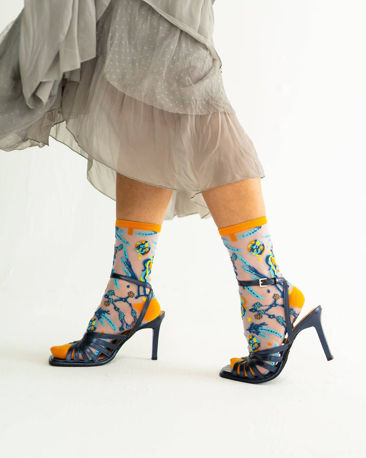 Zodiac Shimmer Socks: Gemini