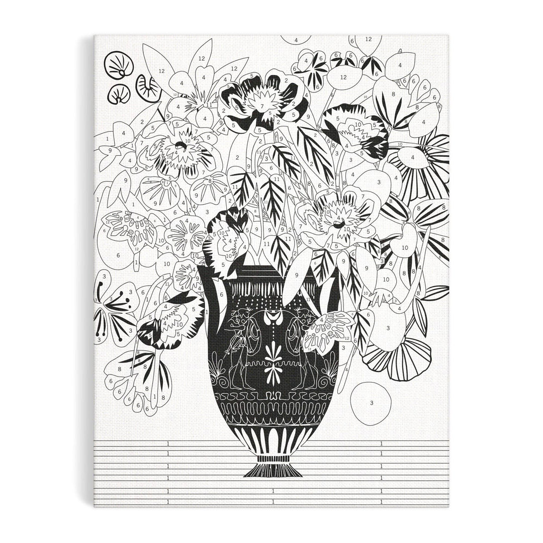 Kitty McCall Etruscan Vase 9 x 12" Paint by Number Kit