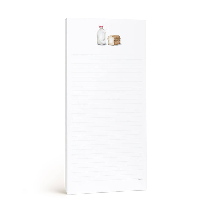Milk and Bread Market List Notepad