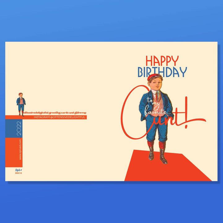MY FAVORITE C*NT!!! funny, adult birthday card
