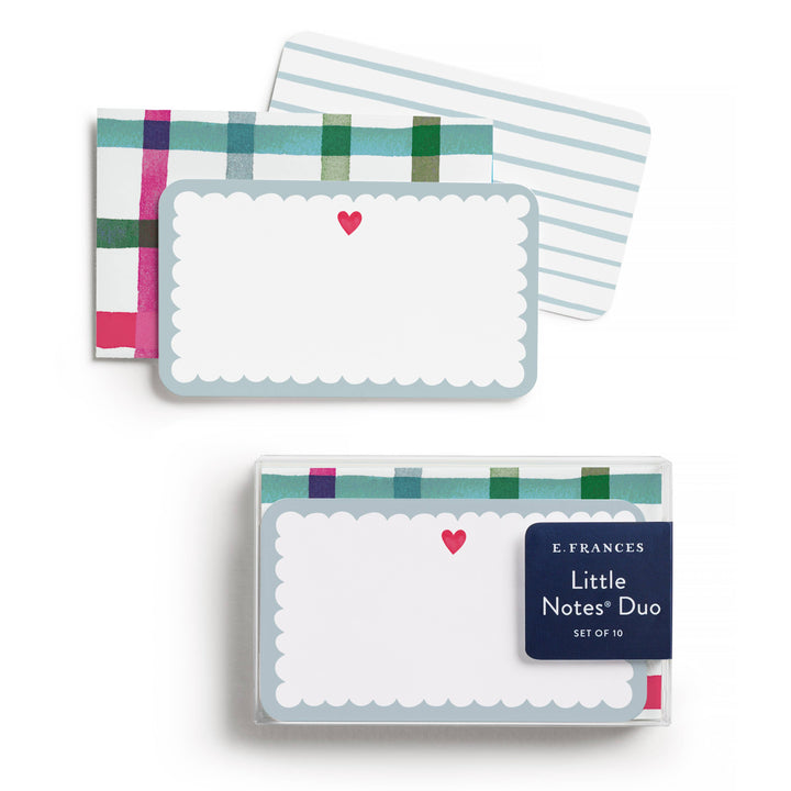 Scalloped Heart Little Notes® Duo Set, Notecards & Envelopes