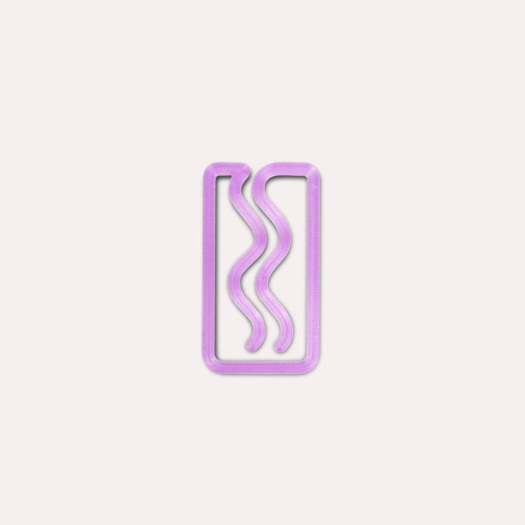 Mini Translucent Miami 3D Printed Bookmark: Multicolour