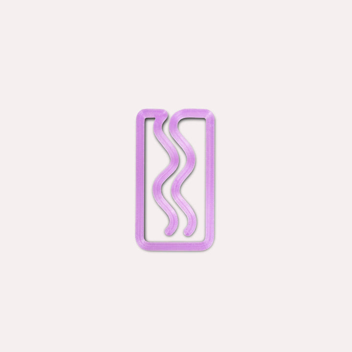 Mini Translucent Miami 3D Printed Bookmark: Multicolour