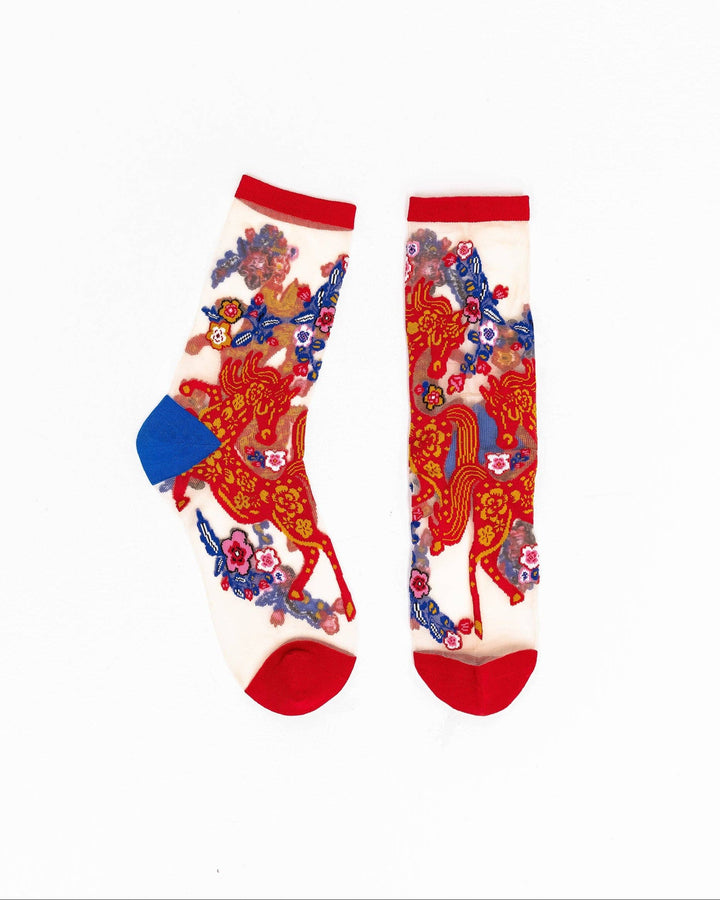 Year of the Horse Sheer Sock