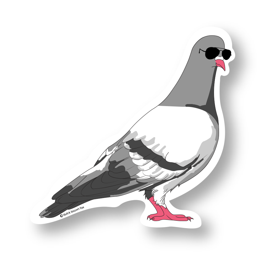 Pigeon Sticker - Vinyl Sticker