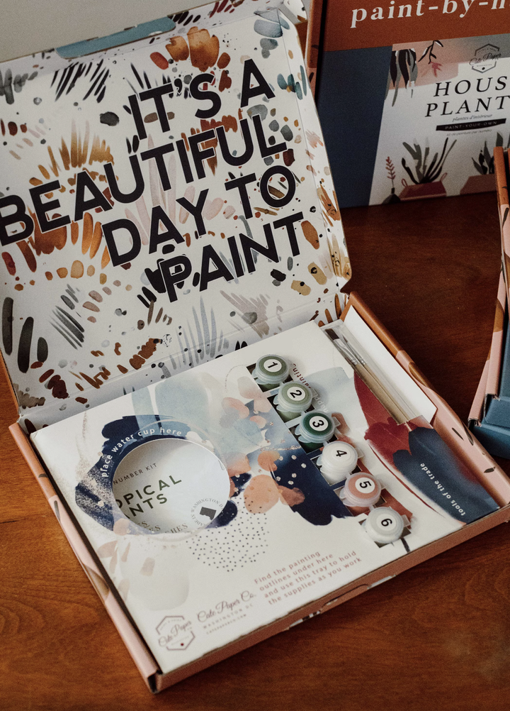 Hydrangea Garden Paint-By-Numbers Kit