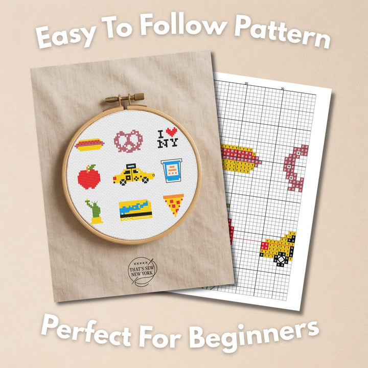 NYC Icons Cross Stitch Kit