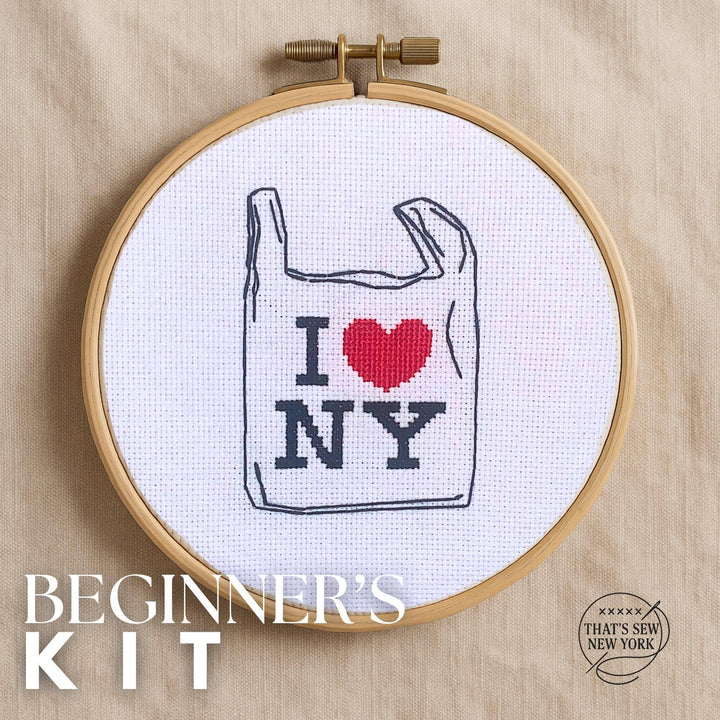 I Heart NY Bag Cross Stitch Kit