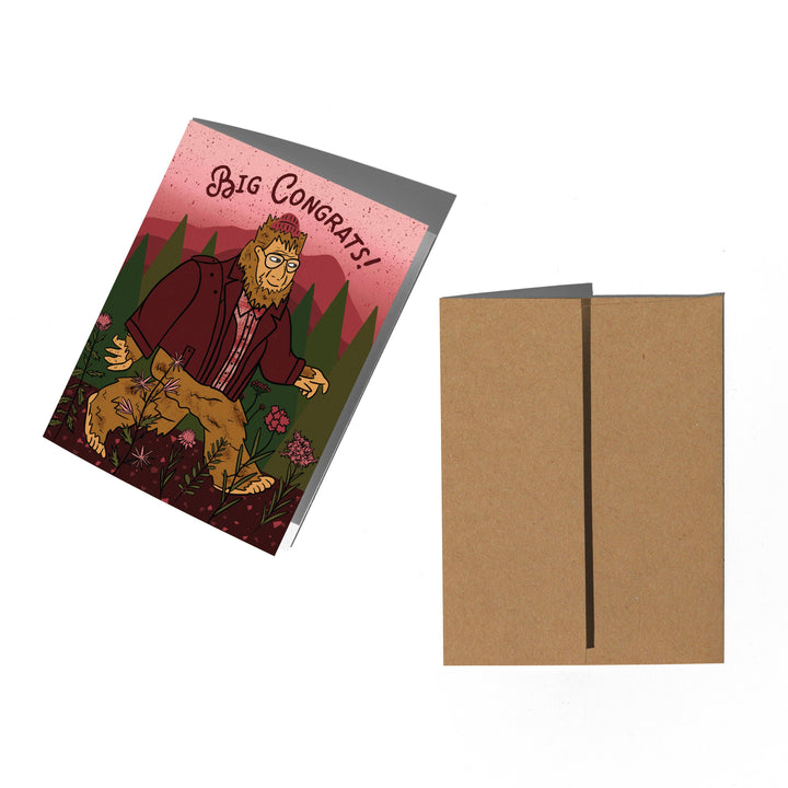 Bigfoot Congratulations Card