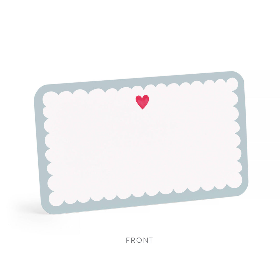 Scalloped Heart Little Notes® Duo Set, Notecards & Envelopes