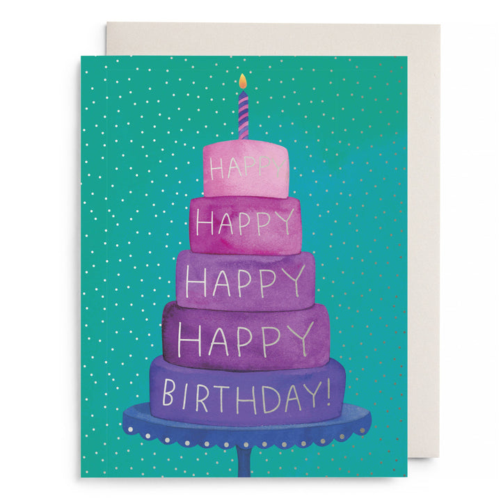 Birthday Layer Cake Greeting Card