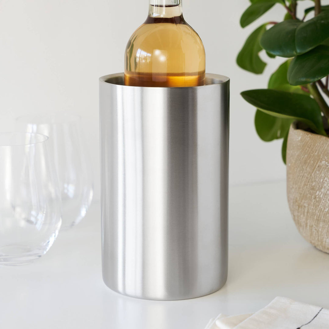 Palisade Double Wall Polished Stainless Steel Wine Chiller