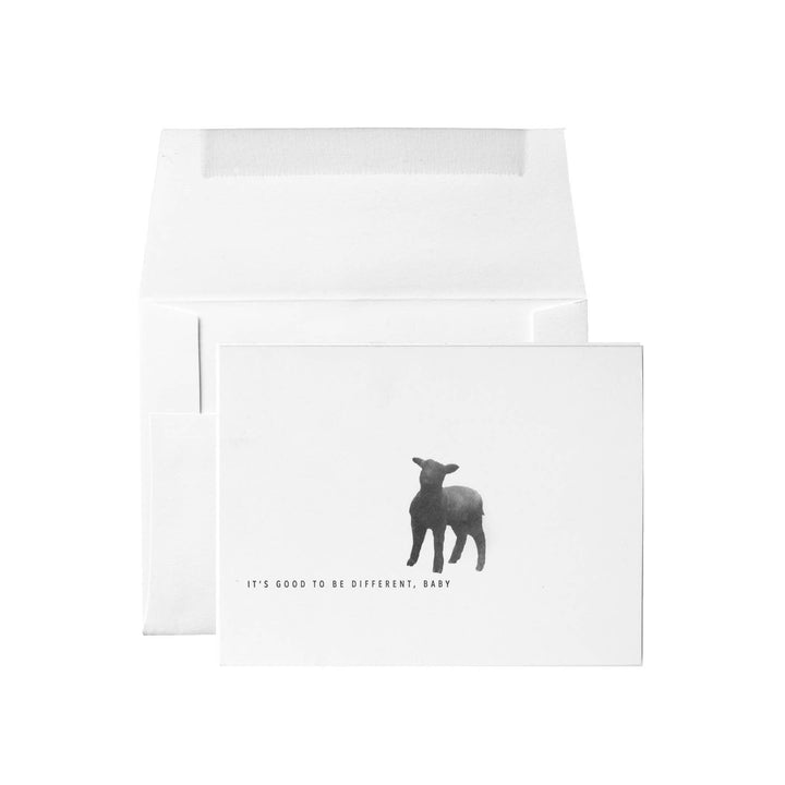Black Sheep Its Good to Be Different, Baby Card