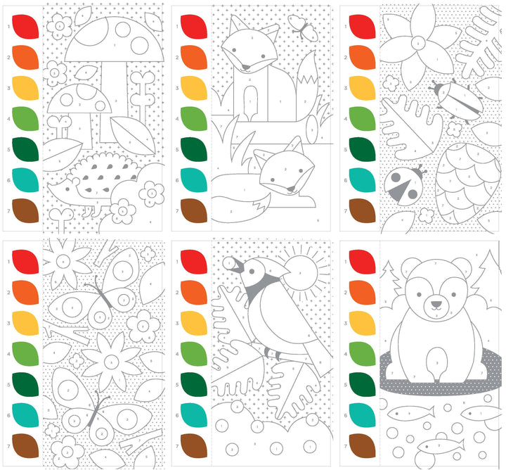 Paint by Numbers: Woodland