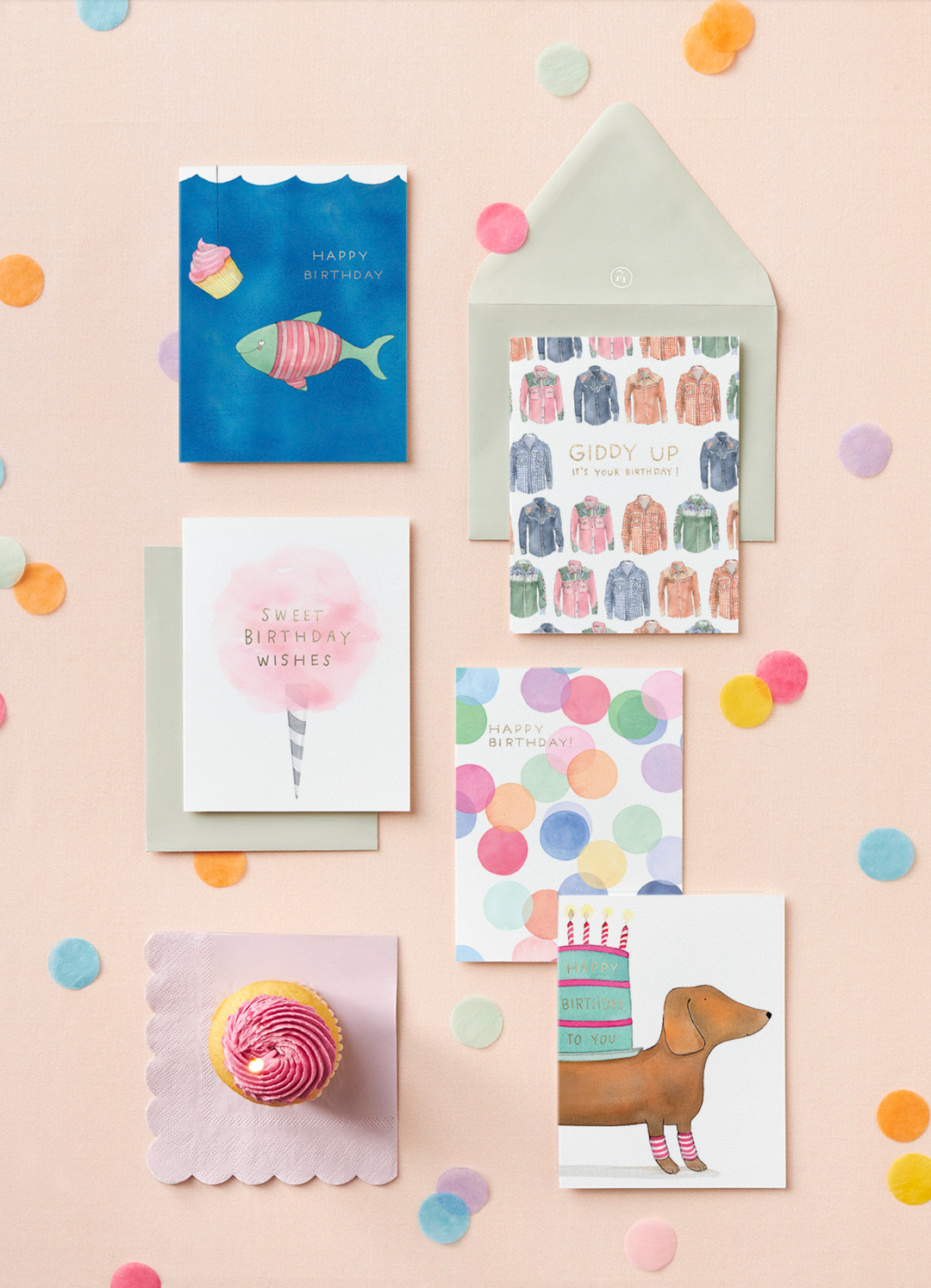 "Sweet Birthday Wishes" Cotton Candy Card