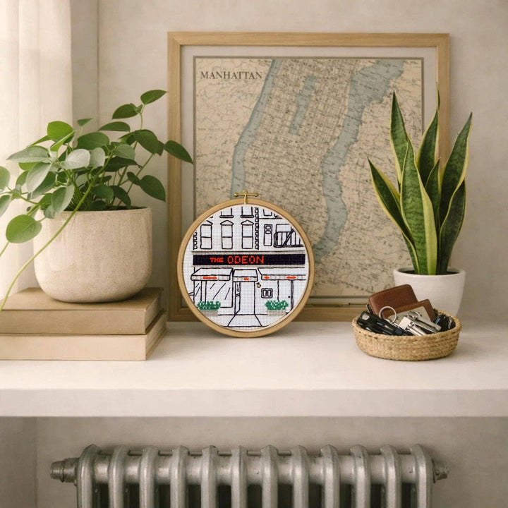 Odeon Storefront Cross Stitch Kit