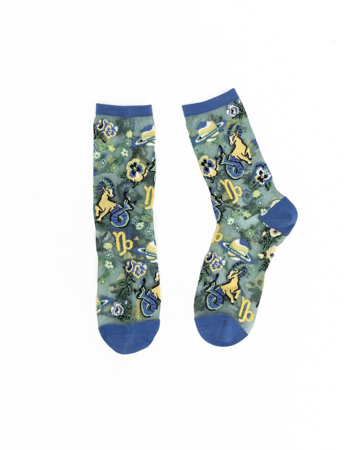 Zodiac Shimmer Socks: Capricorn