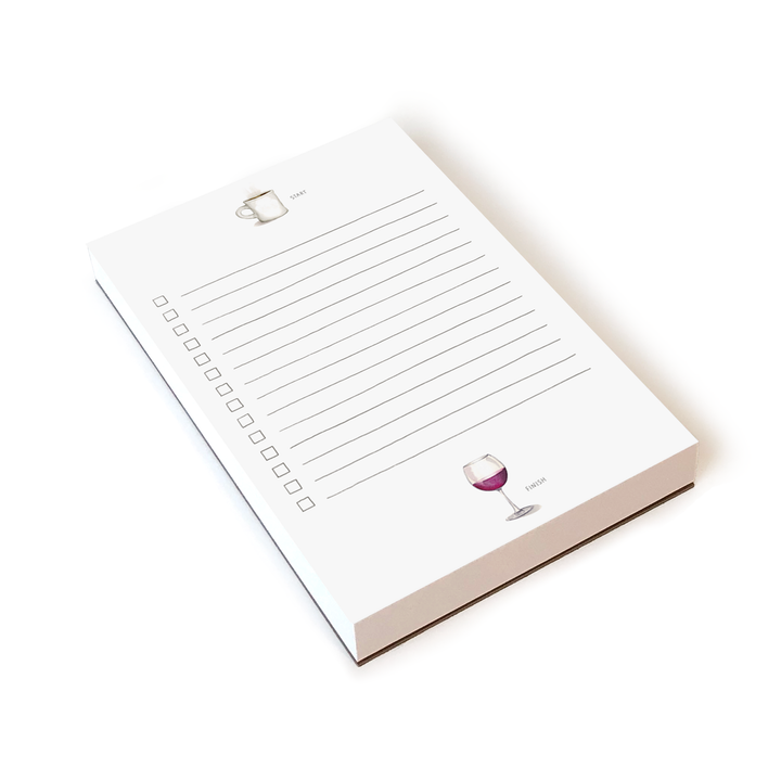 Start & Finish Illustrated Notepad